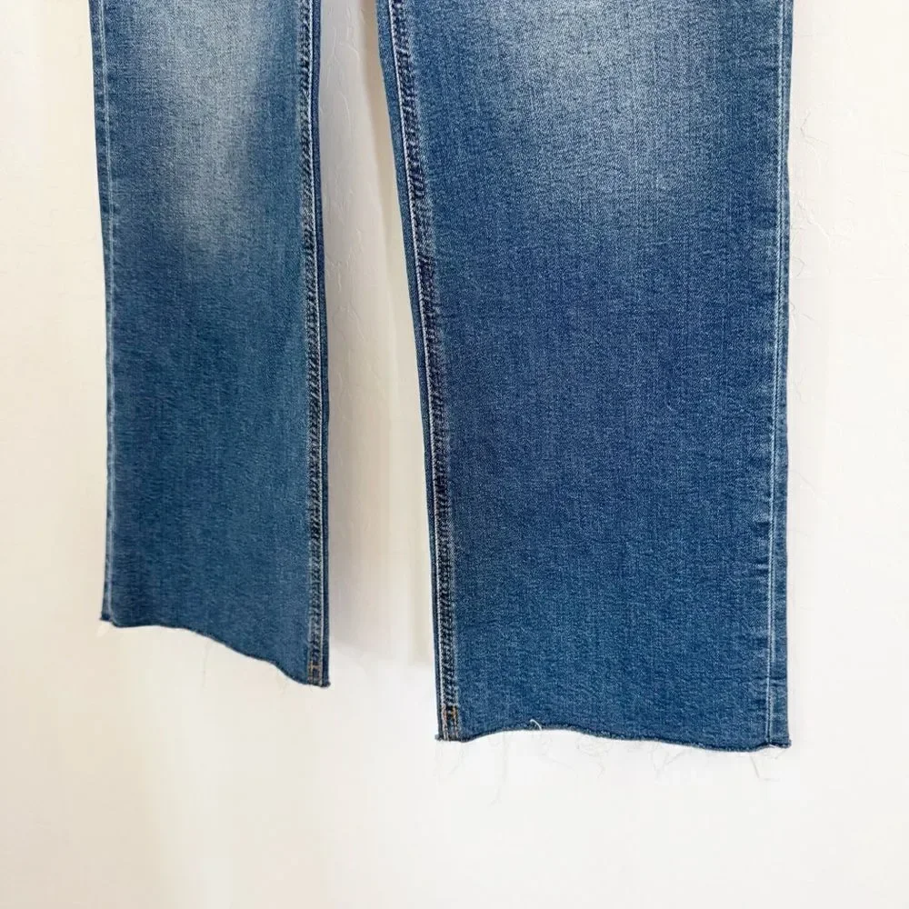 NEW J. Crew High-rise slim demi-boot jean in Surf wash Size 26